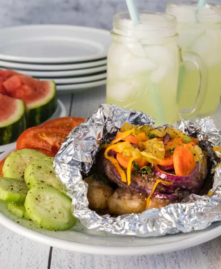 Grilled Hamburger Tin Foil Dinners — Bless this Mess
