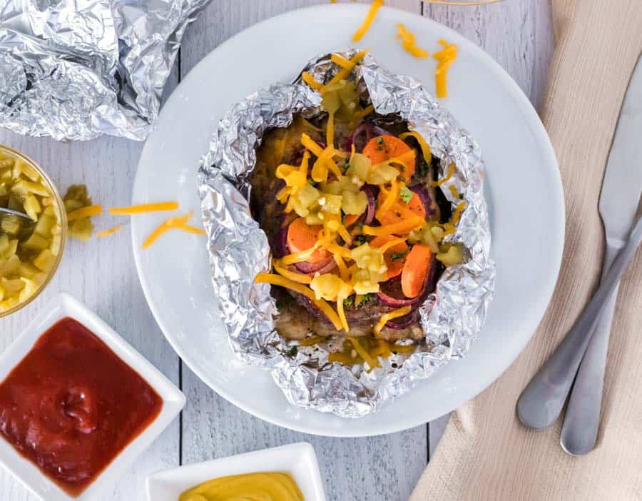 Grilled Hamburger Tin Foil Dinners — Bless this Mess