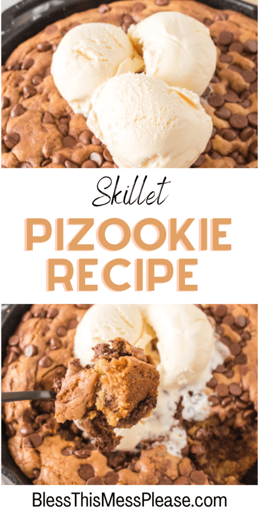 pin for skillet pizookie recipe
