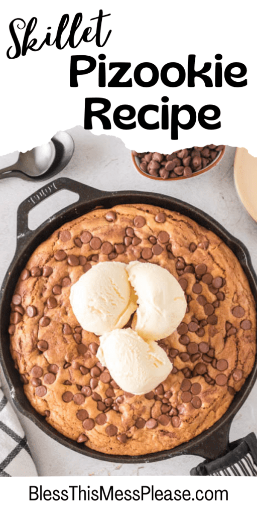 pin for skillet pizookie recipe