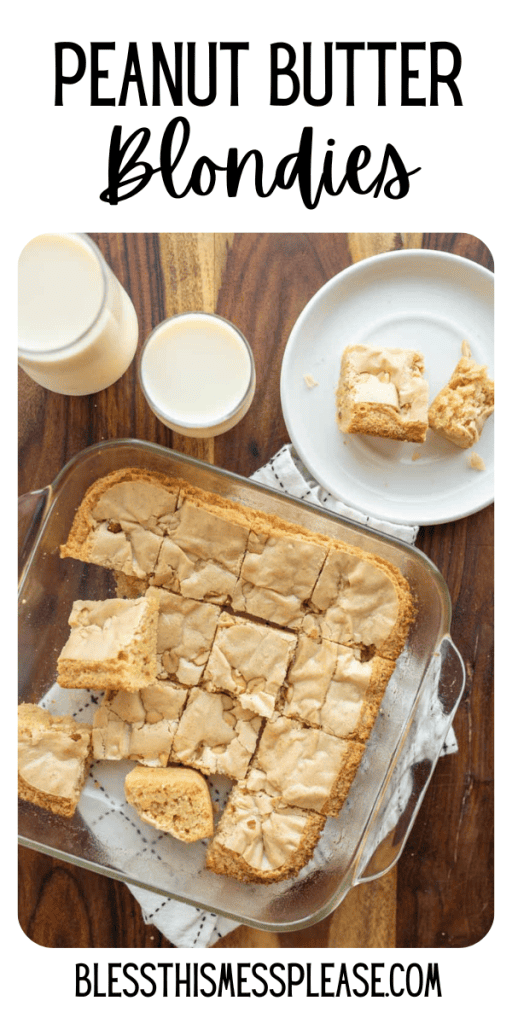 pin for Peanut Butter Blondies