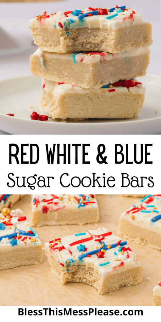 pin for red white and blue patriotic sugar cookie bars