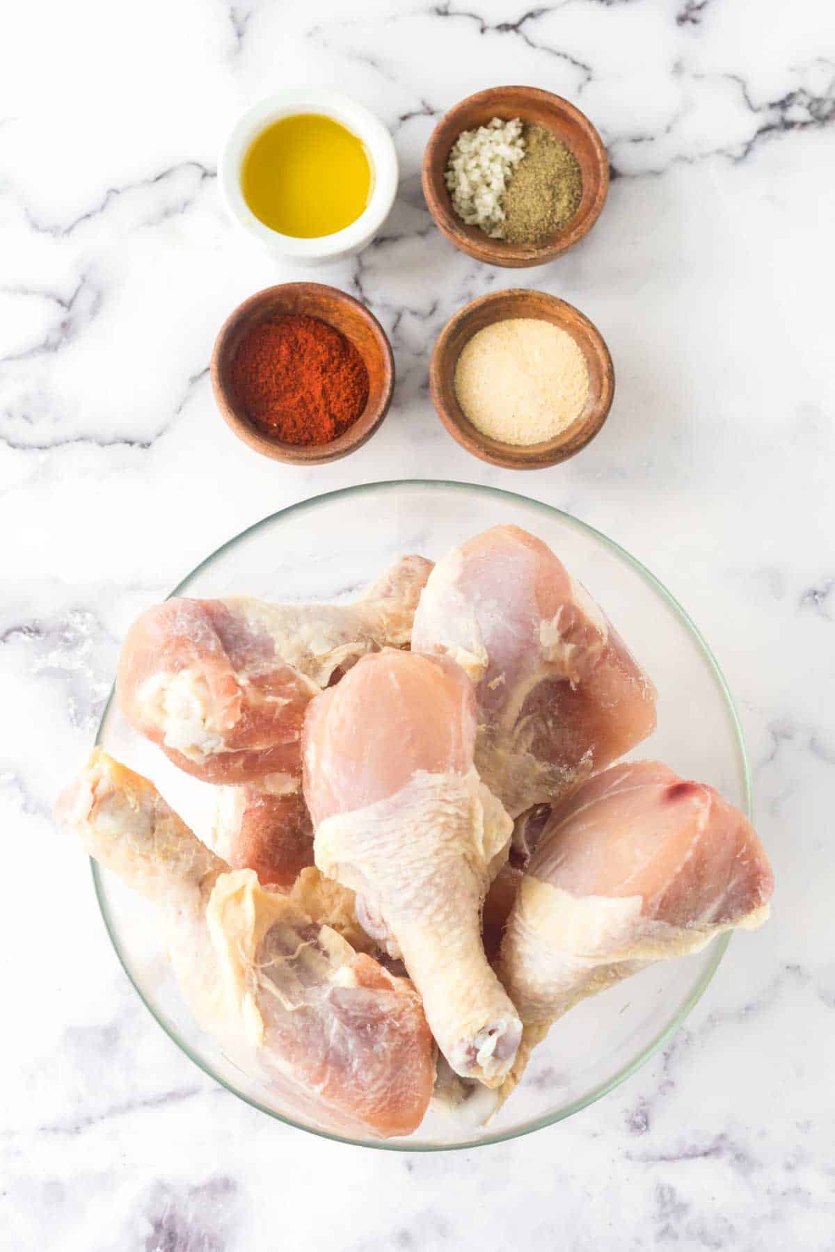 raw chicken leg ingredients