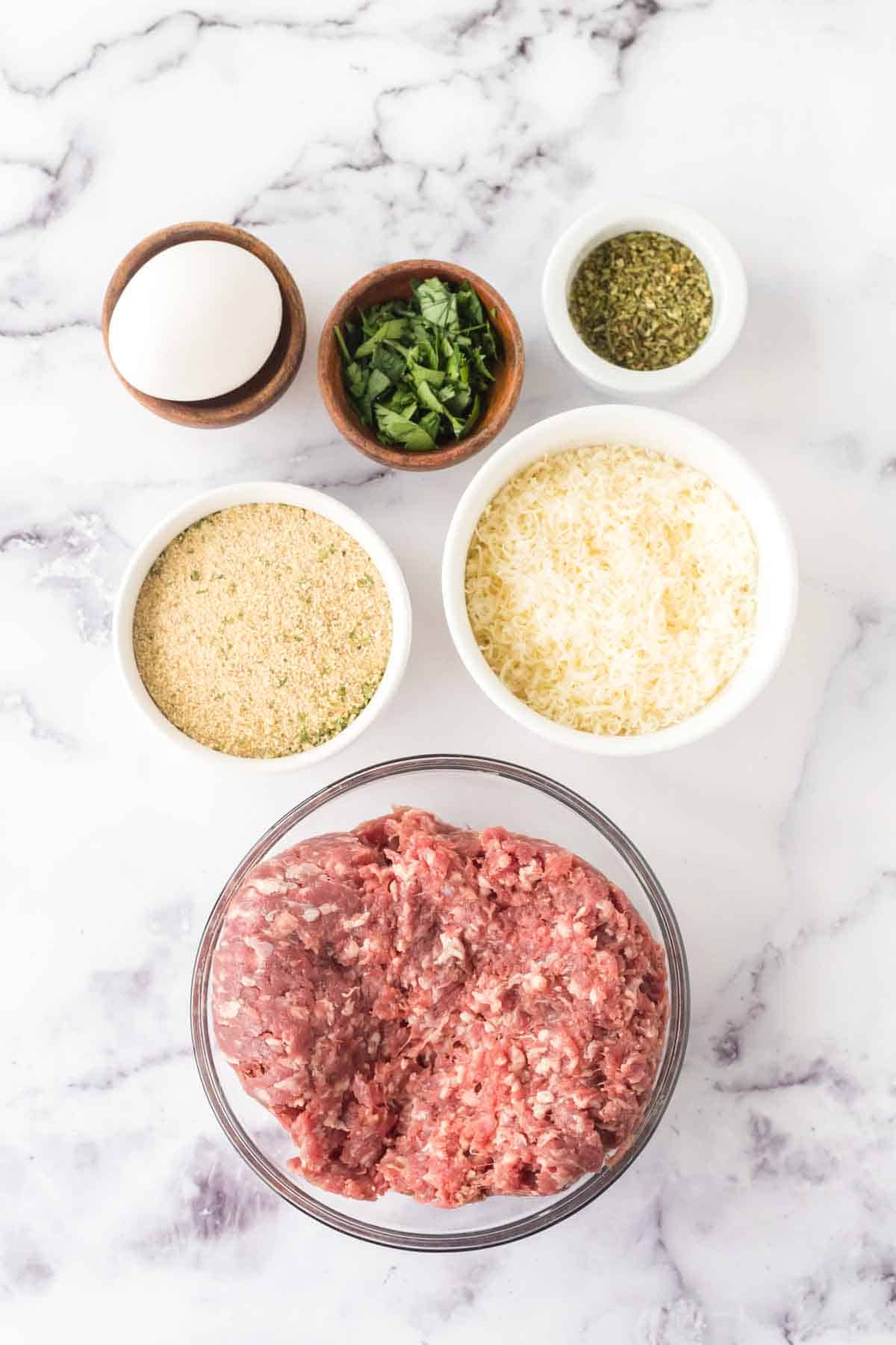 baked meatball ingredients