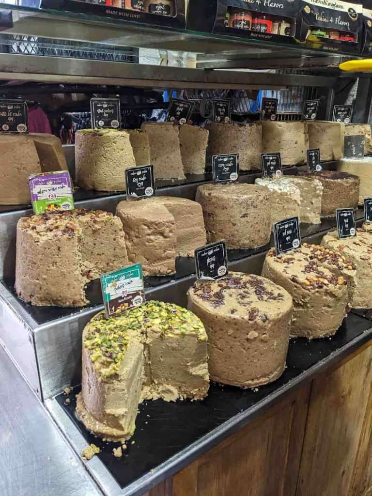 halva in market in Jerusalem