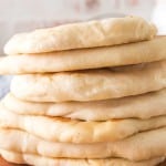 stack of cooked pita bread