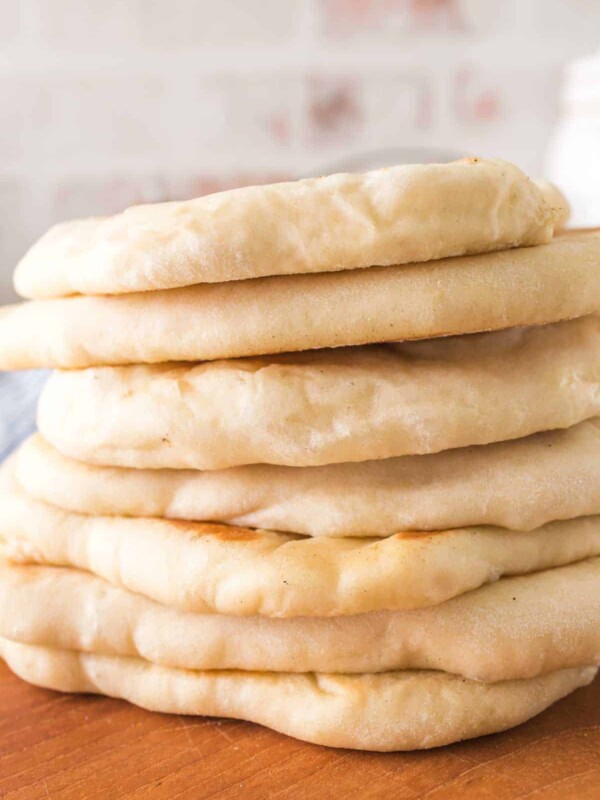 stack of cooked pita bread