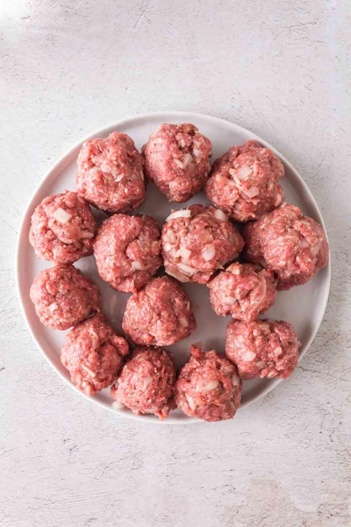 Porcupine Meatballs ready to be baked.