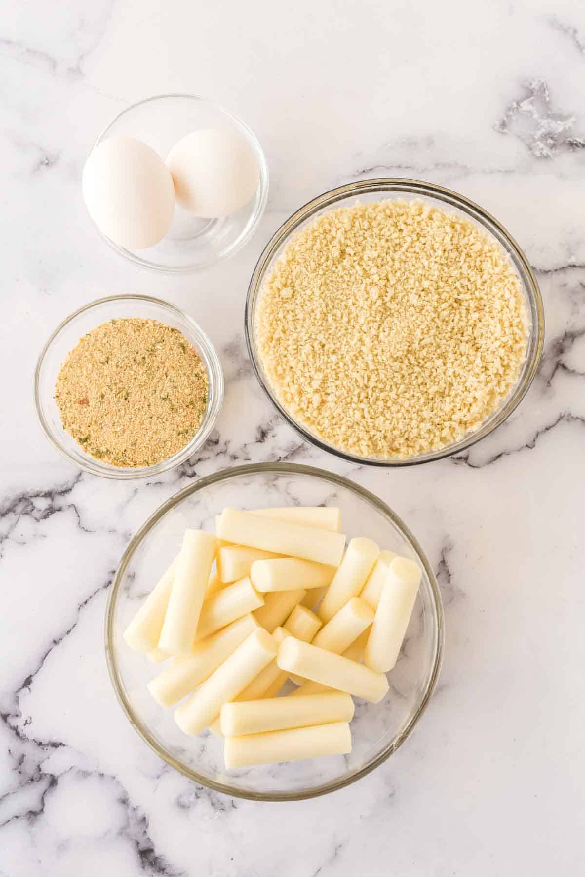 air fryer mozzarella sticks ingredients