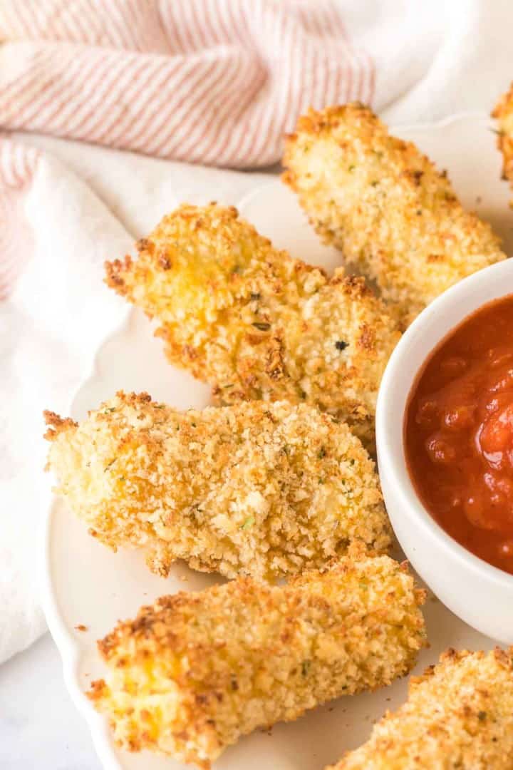 Air Fryer Mozzarella Sticks — Bless this Mess