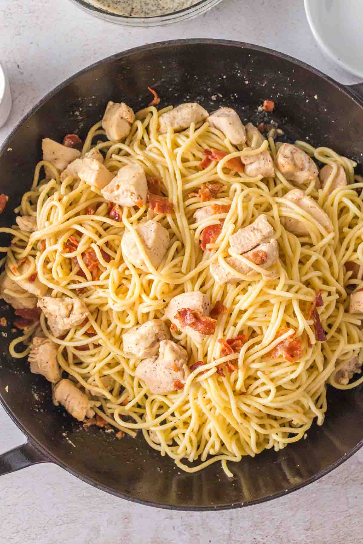 Chicken Carbonara Recipe — Bless this Mess