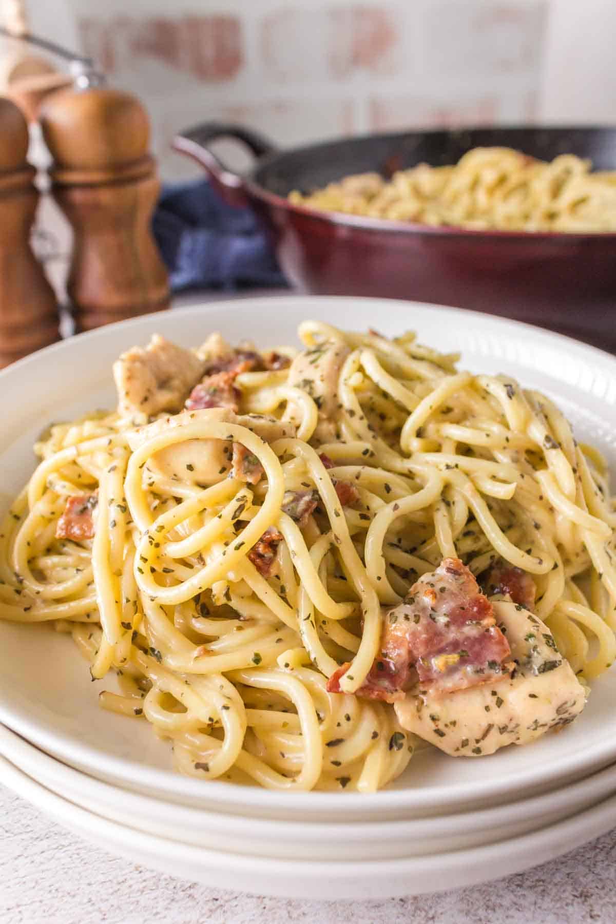 Chicken Carbonara Recipe — Bless this Mess