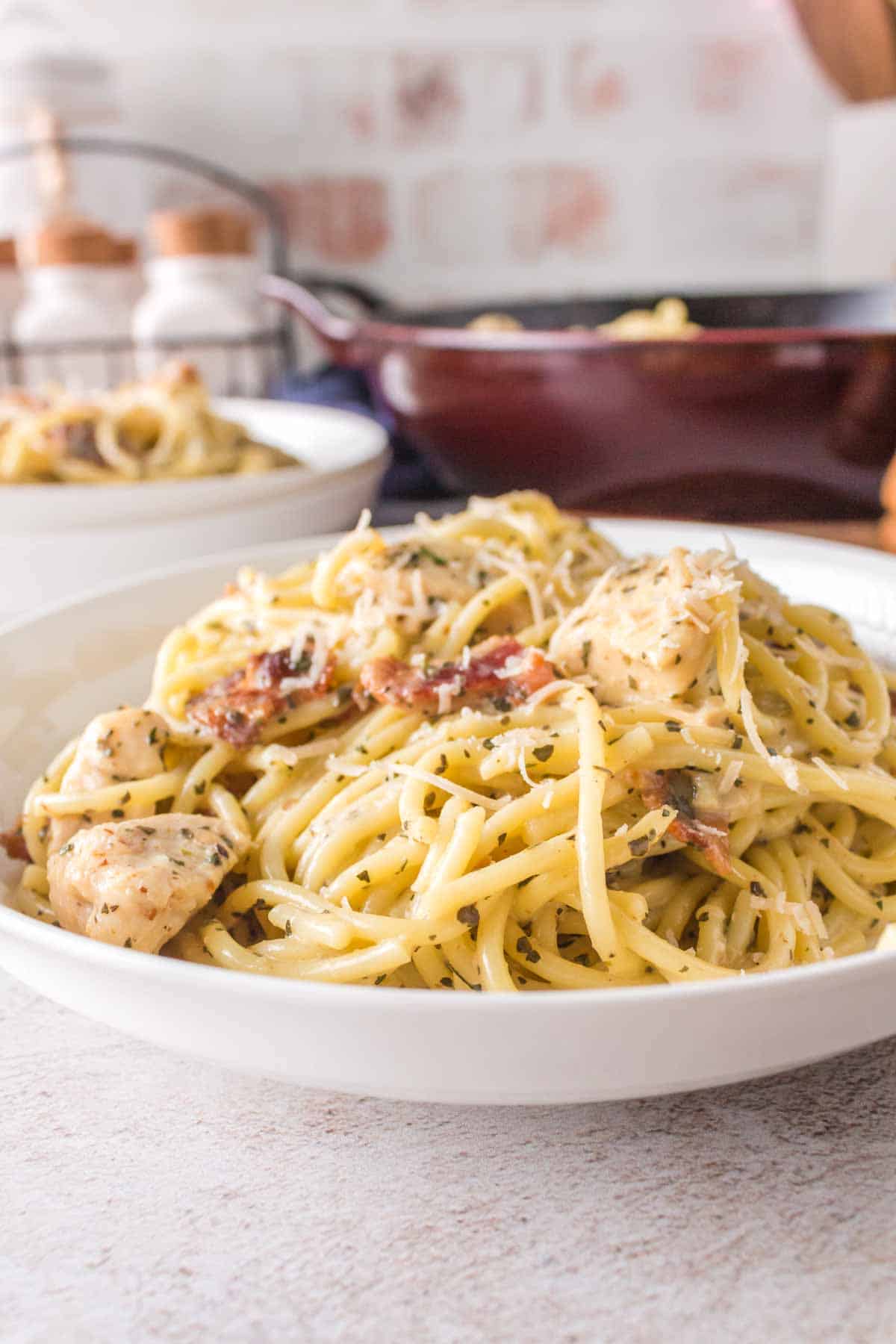 Chicken Carbonara Recipe — Bless this Mess