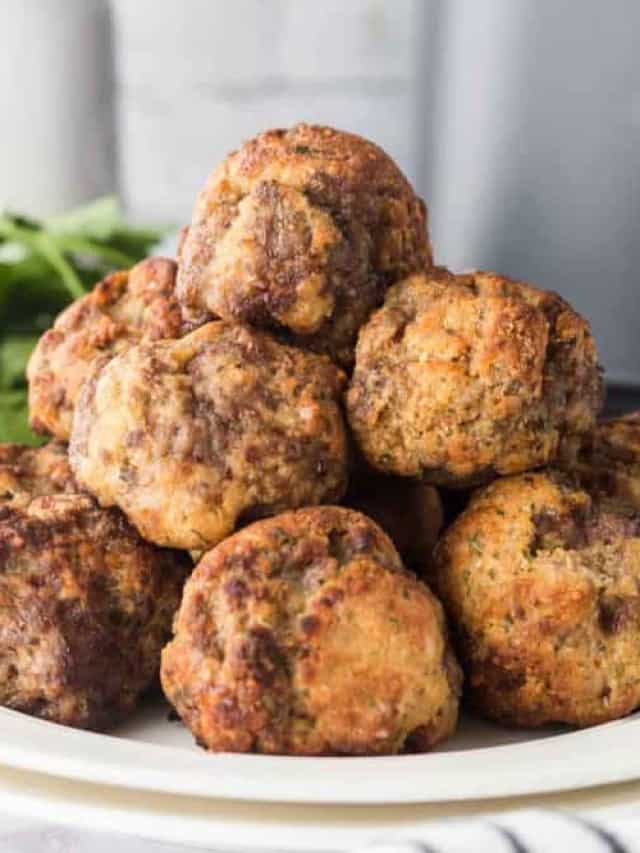 Air Fryer Meatballs — Bless this Mess