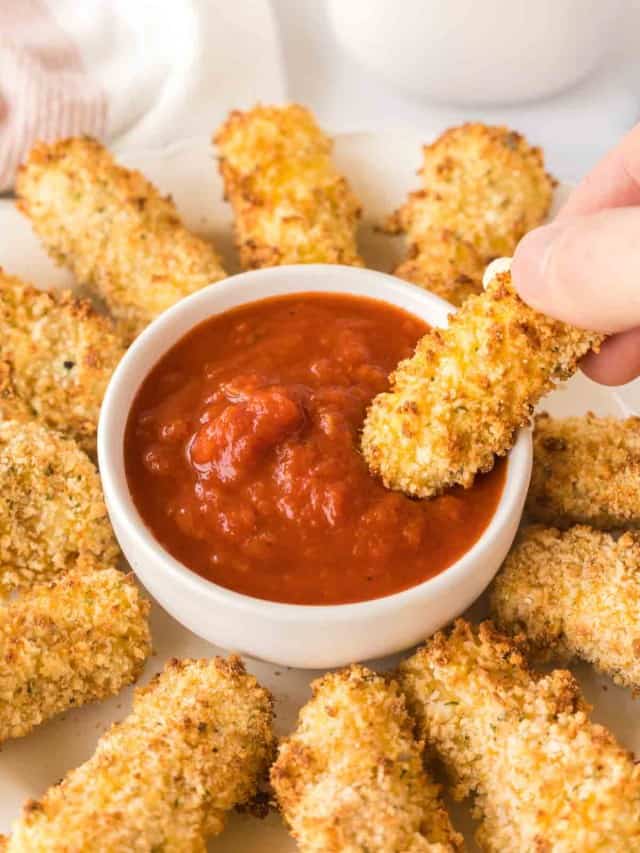 Air Fryer Mozzarella Sticks — Bless this Mess