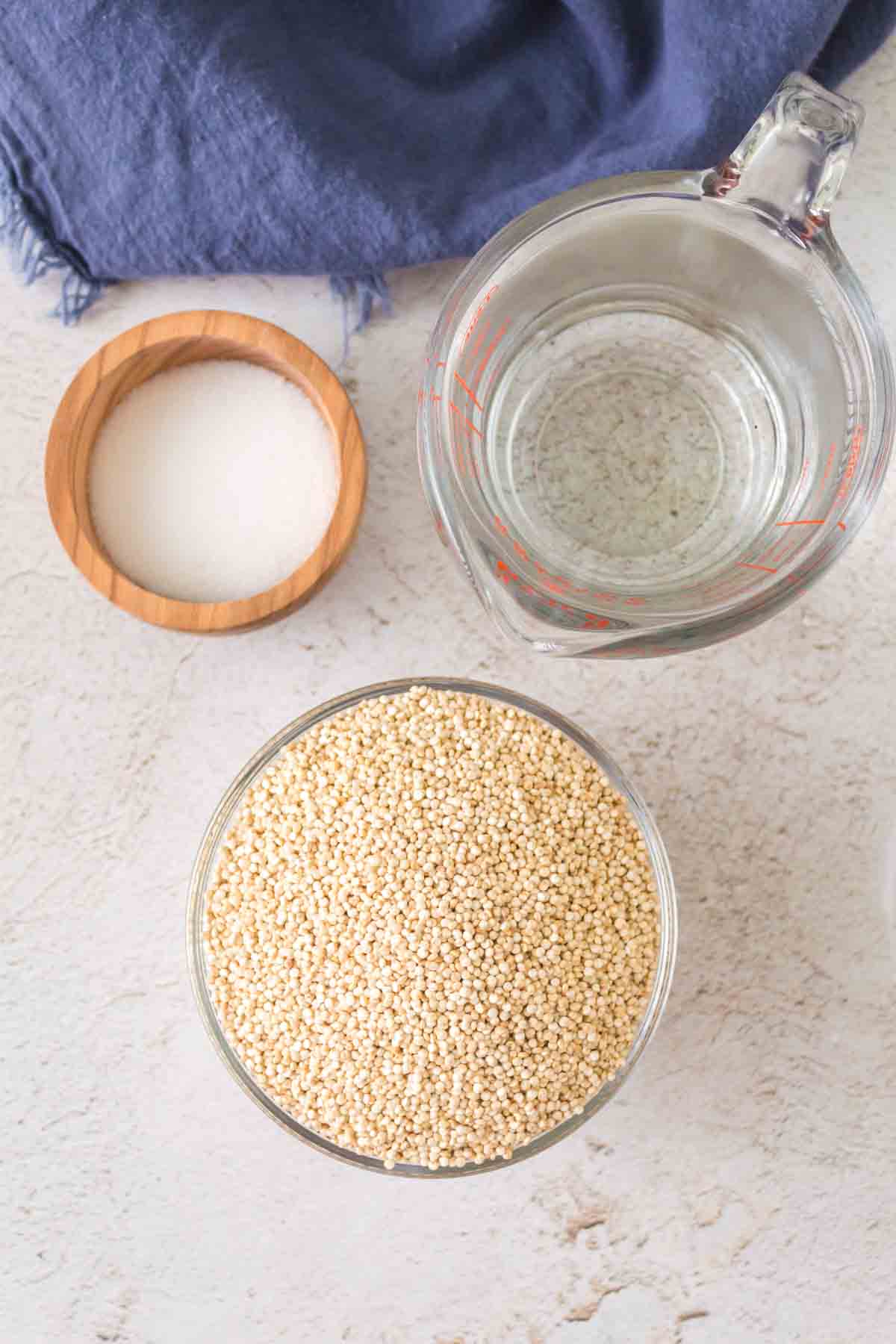 Ingredients for Instant Pot quinoa