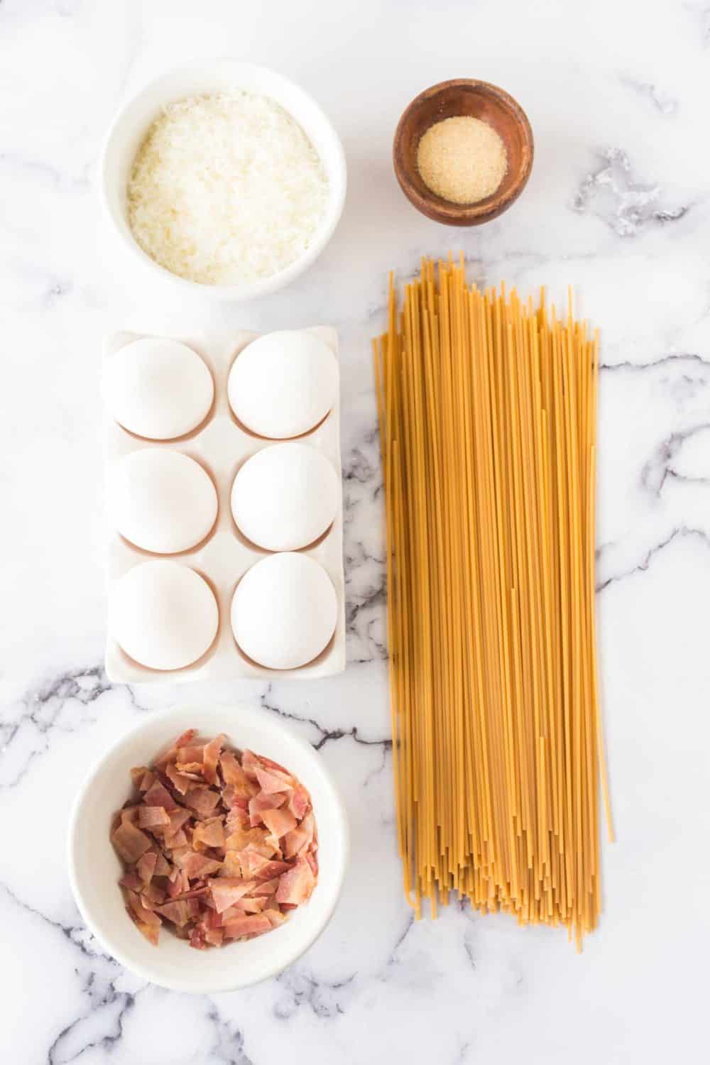 spaghetti carbonara ingredients