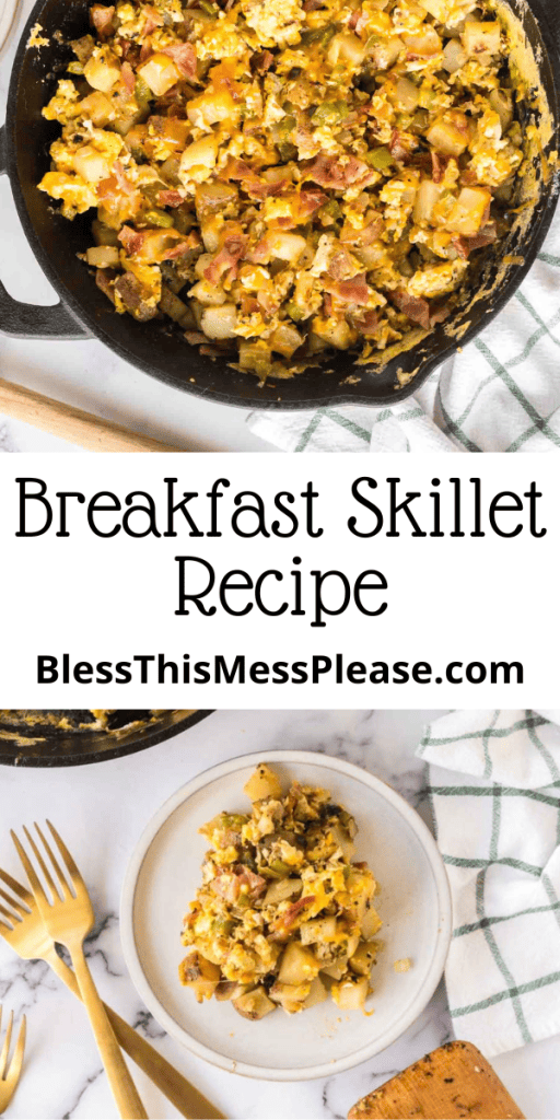 Text reads breakfast skillet recipe