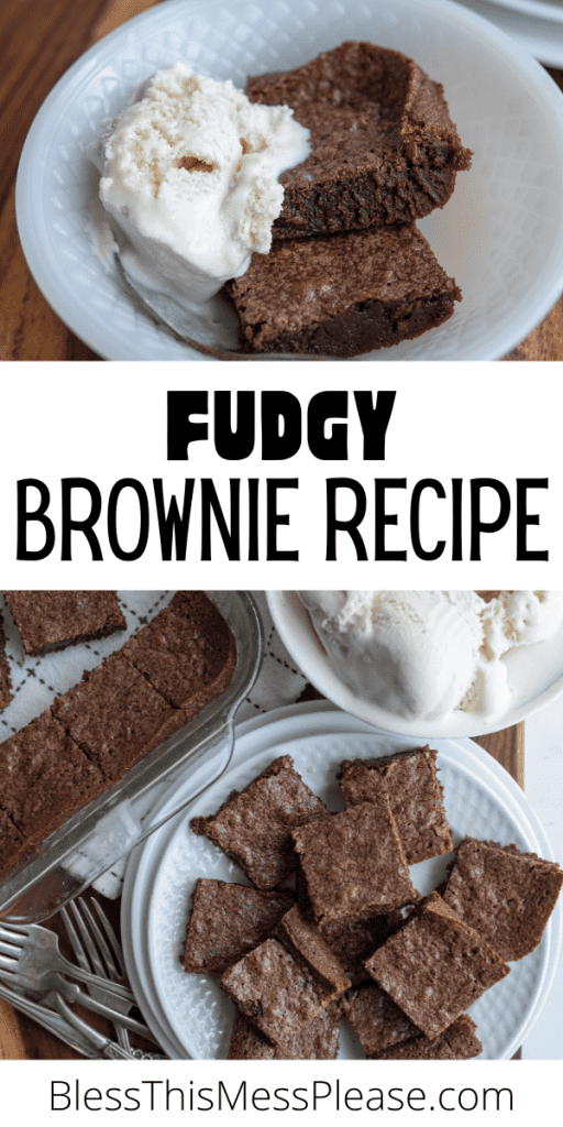 pin for fudge brownie recipe