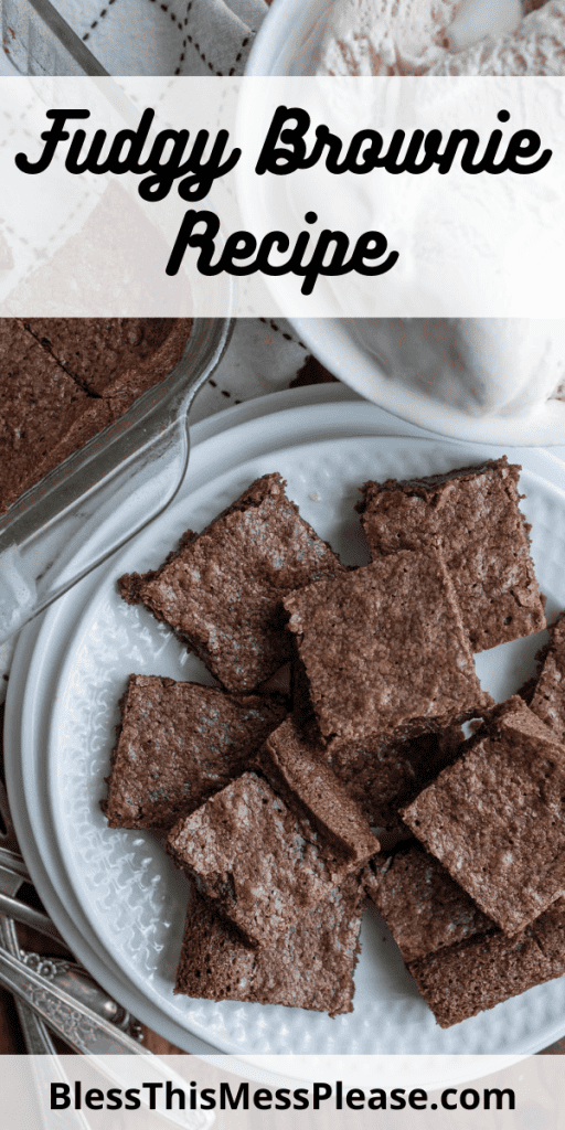 pin for fudge brownie recipe