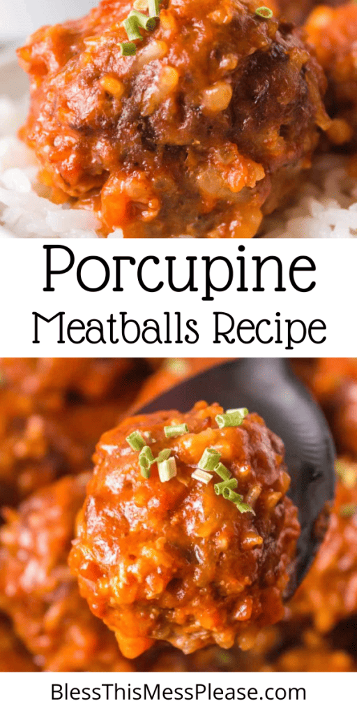 Pin image for porcupine meatballs.