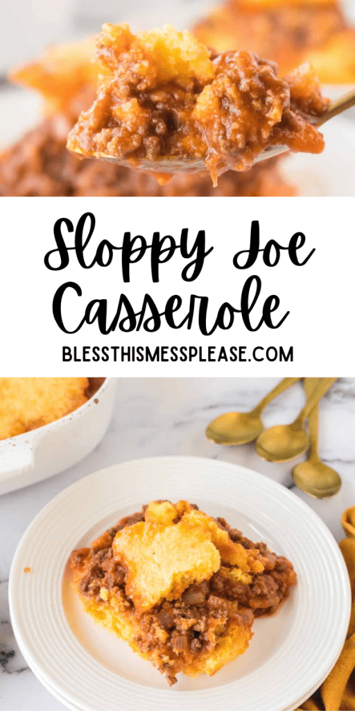 Pin image for sloppy joe casserole.