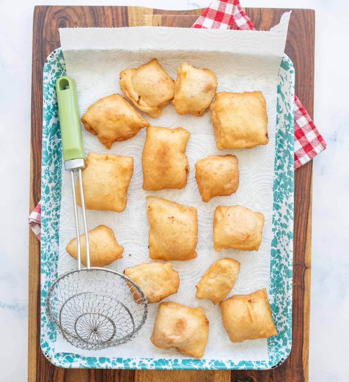 homemade fried pizza rolls