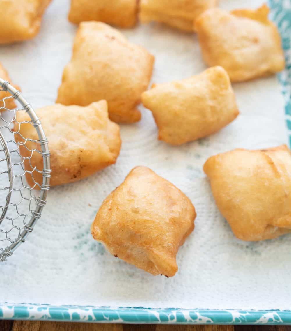 homemade fried pizza rolls