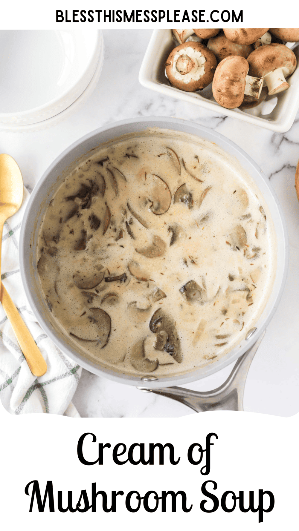 Cream of Mushroom Soup — Bless this Mess