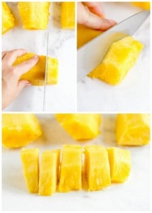 how to cut a pineapple instruction photos