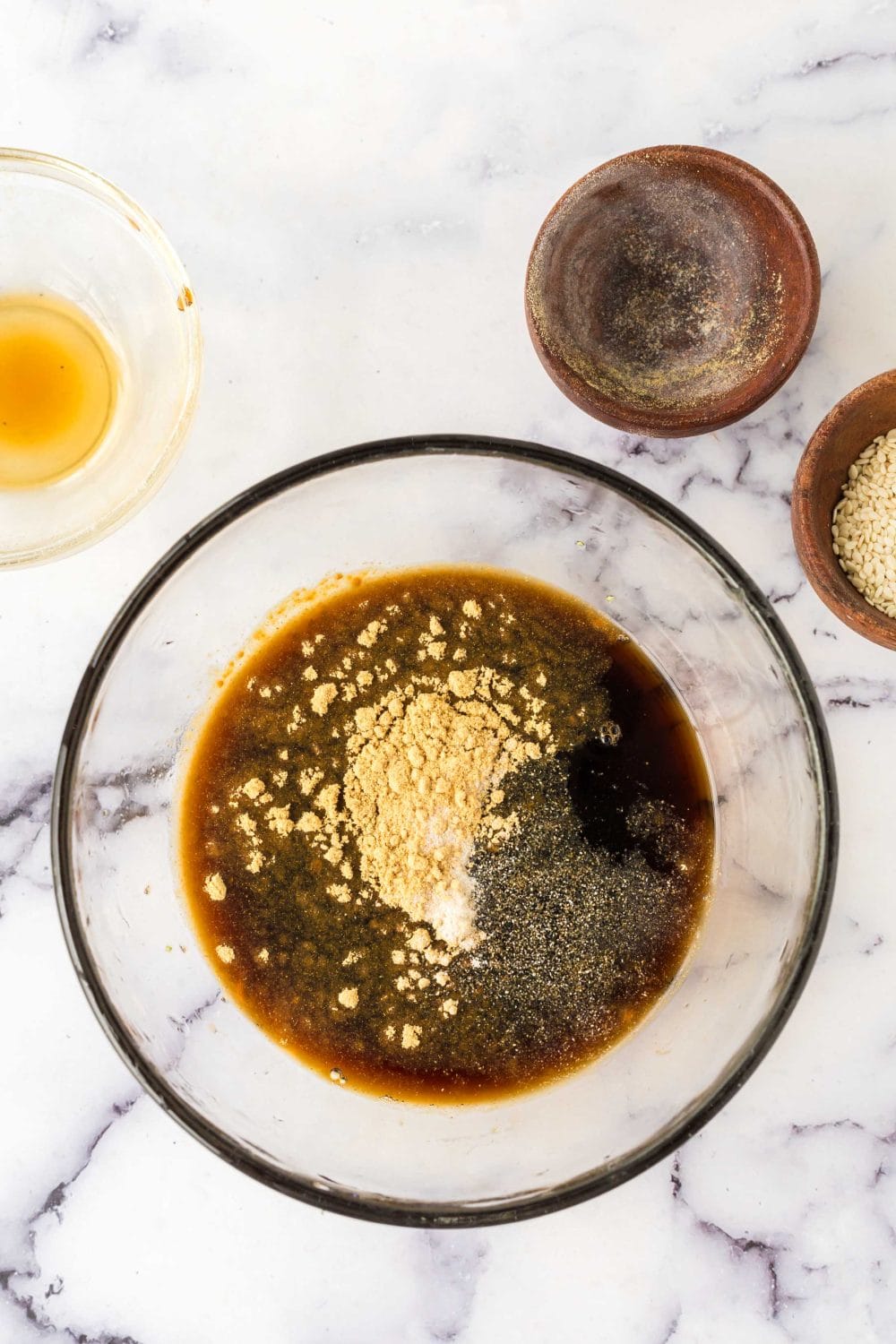 Marinade for beef and broccoli.