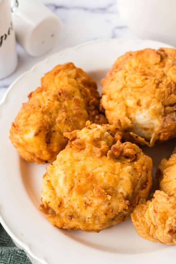 buttermilk fried chicken on a plate