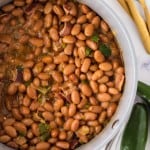 pot of charro beans