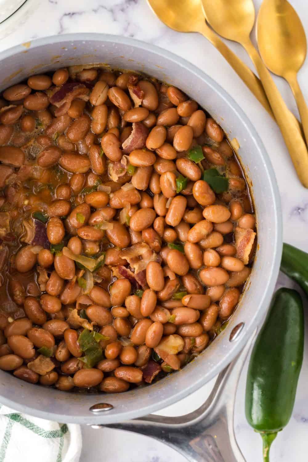 pot of charro beans