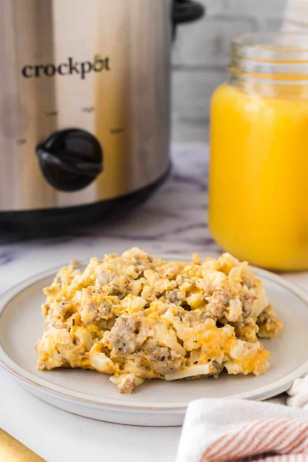 Crockpot Breakfast Casserole — Bless this Mess