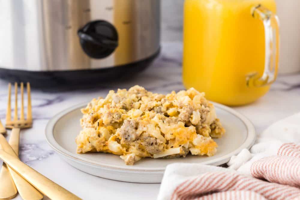 Crockpot Breakfast Casserole — Bless this Mess