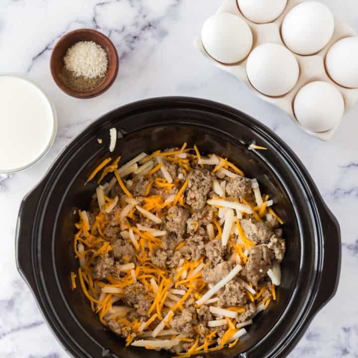 Crockpot Breakfast Casserole — Bless this Mess