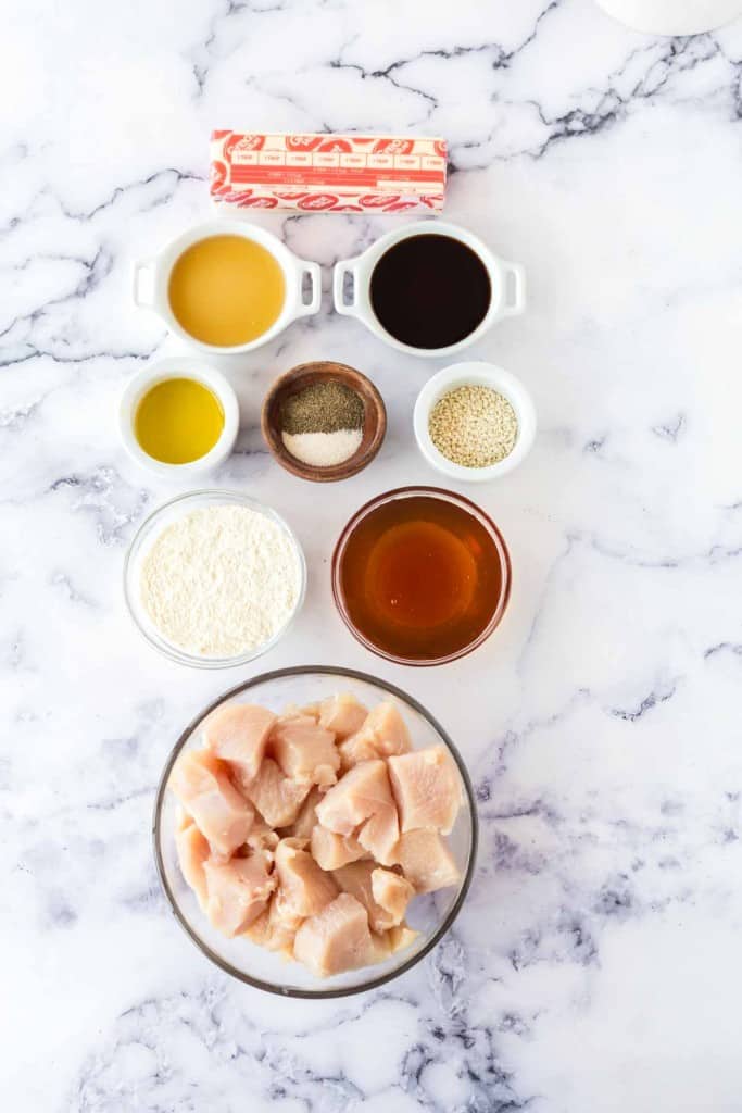 ingredients for honey chicken recipe