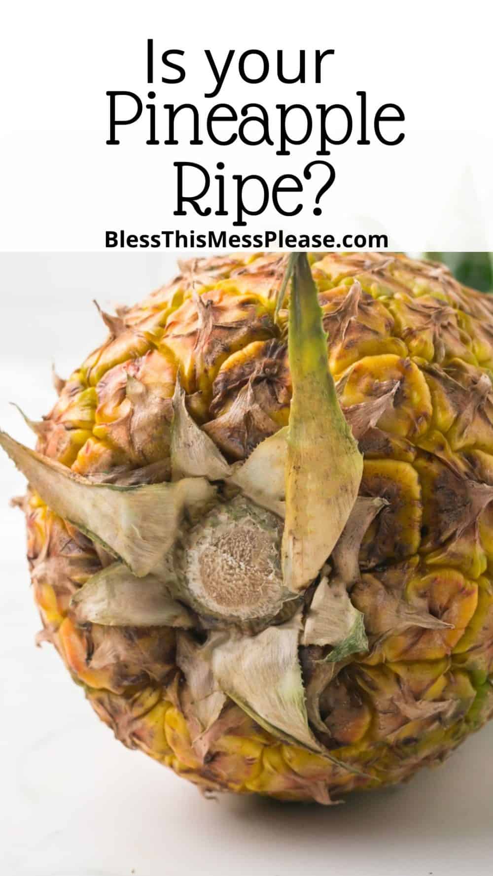 Issue Is Ripe How to Tell if a Pineapple Is Ripe — Bless this Mess