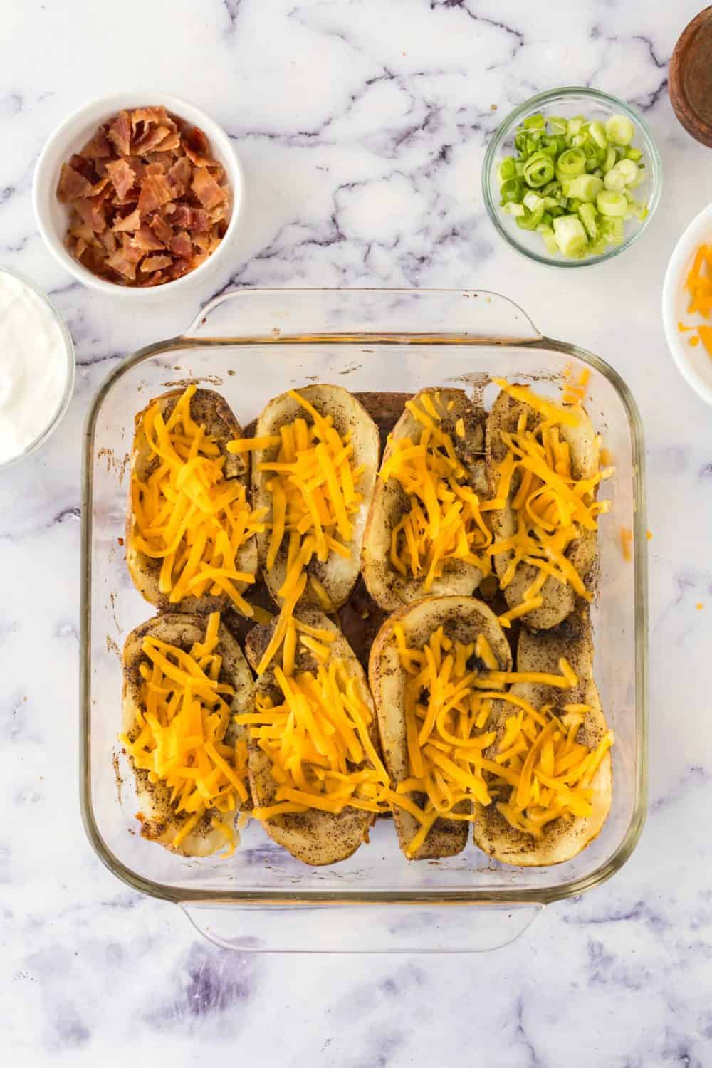 ingredients for baked potato skin recipe