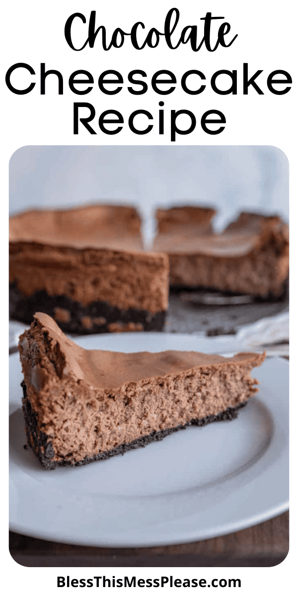 Chocolate Cheesecake — Bless this Mess