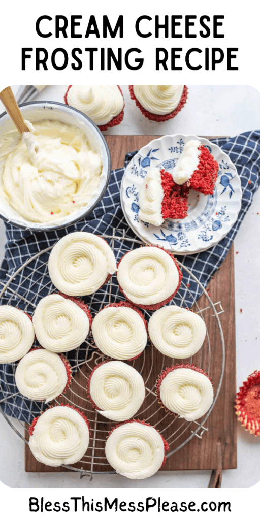 Pin image for cream cheese frosting recipe