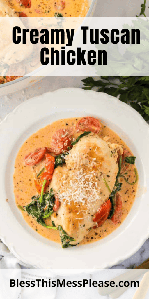 Pin image for creamy tuscan chicken