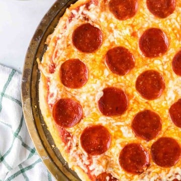 baked whole brooklyn style pizza