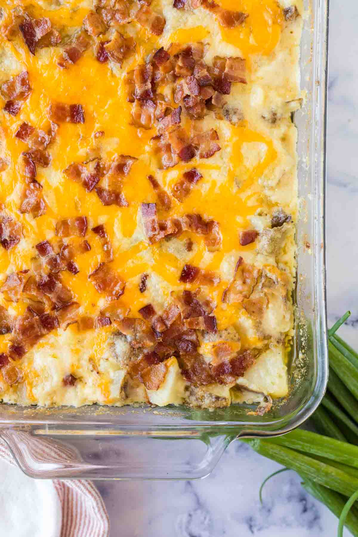Twice Baked Potato Casserole — Bless this Mess