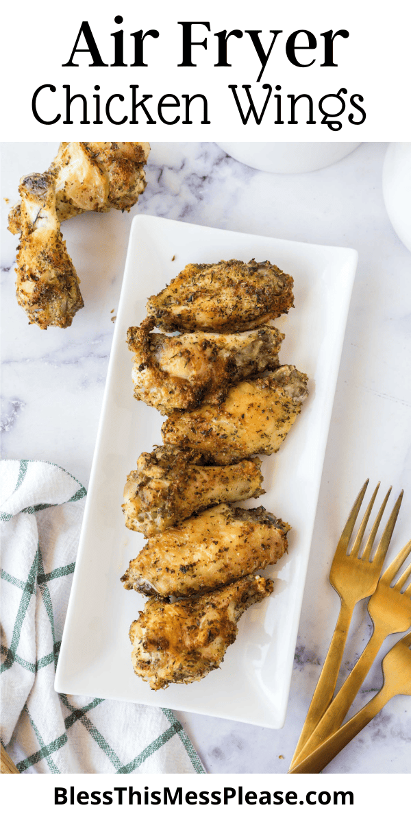 Air Fryer Chicken Wings — Bless this Mess