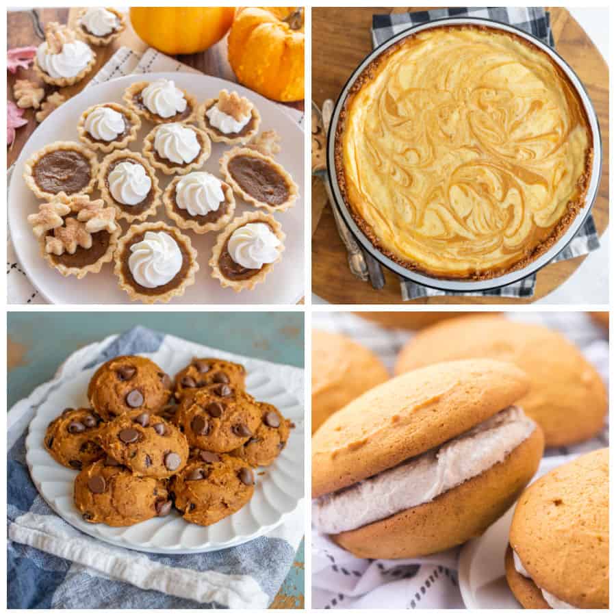 pumpkin recipes collage