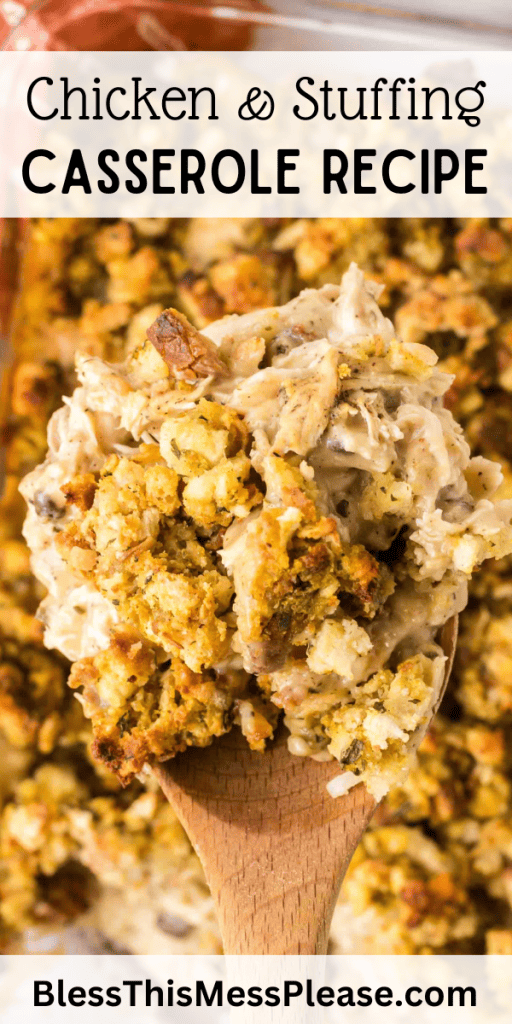 pin image for chicken and stuffing casserole recipe