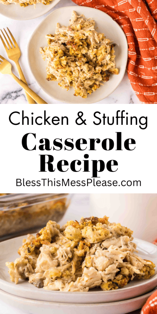 pin image for chicken and stuffing casserole recipe