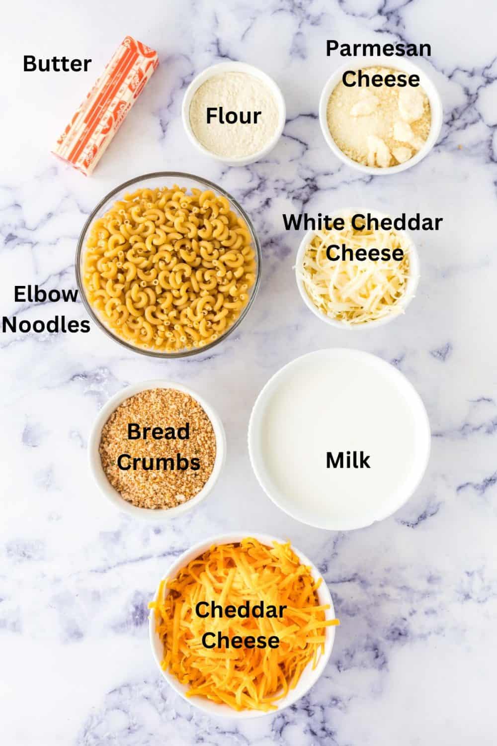 ingredients for mac and cheese